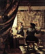 Jan Vermeer The Art of Painting oil painting